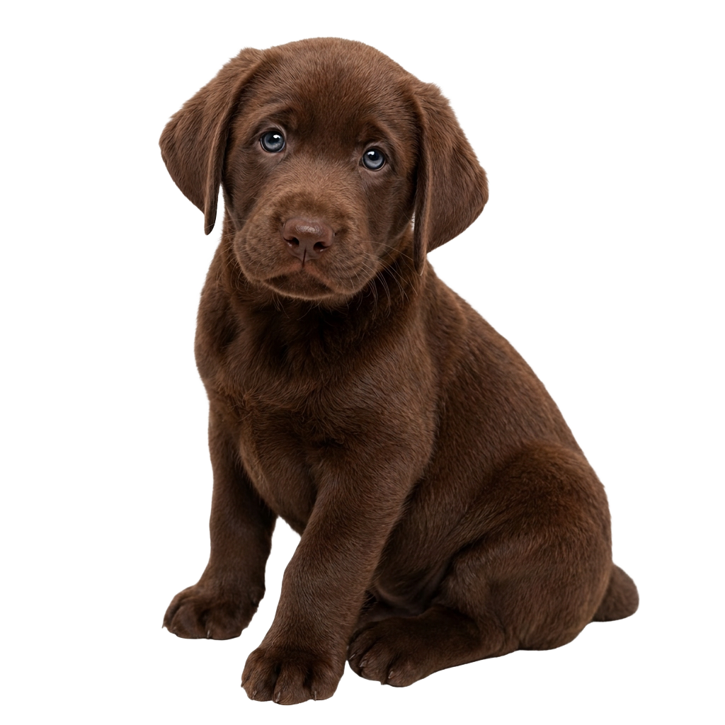 Chiot labrador chocolat